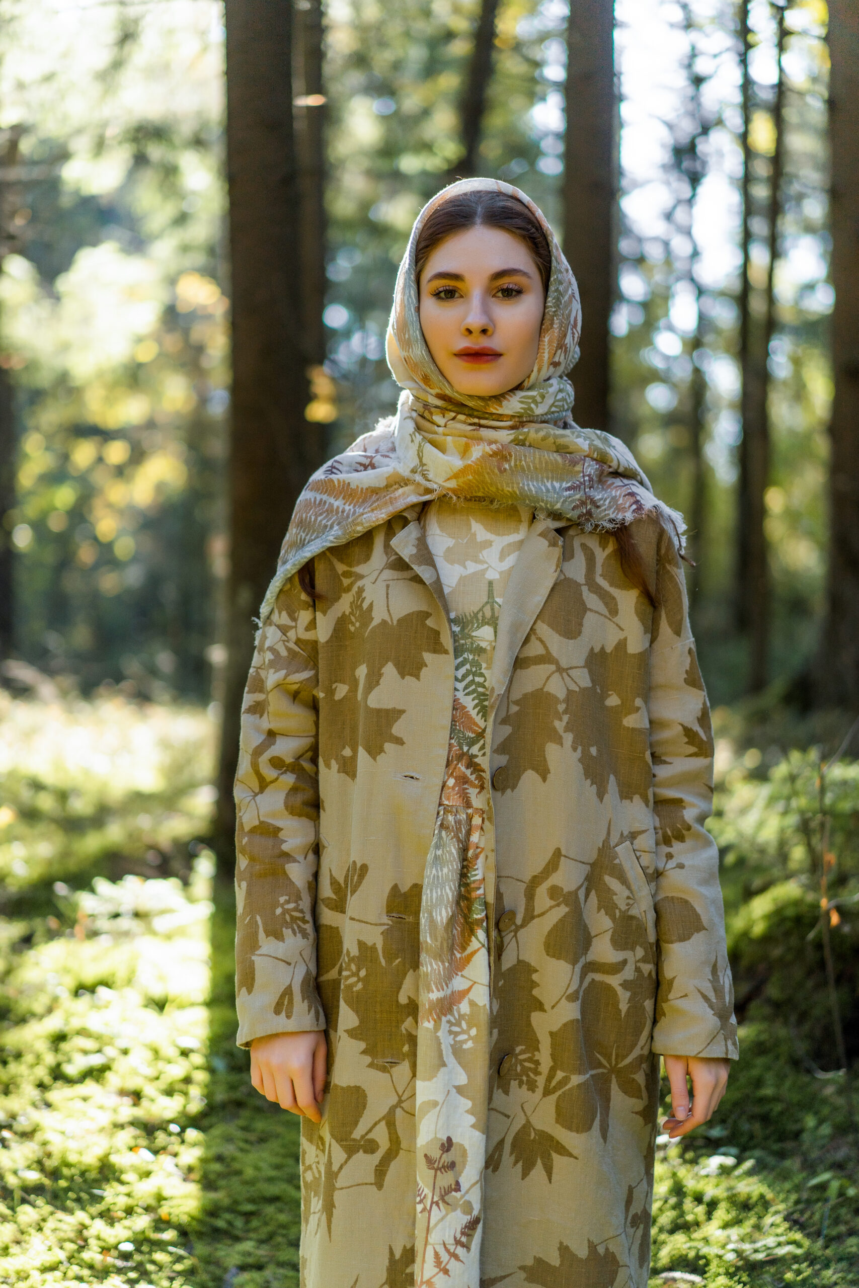 young women in printed abaya